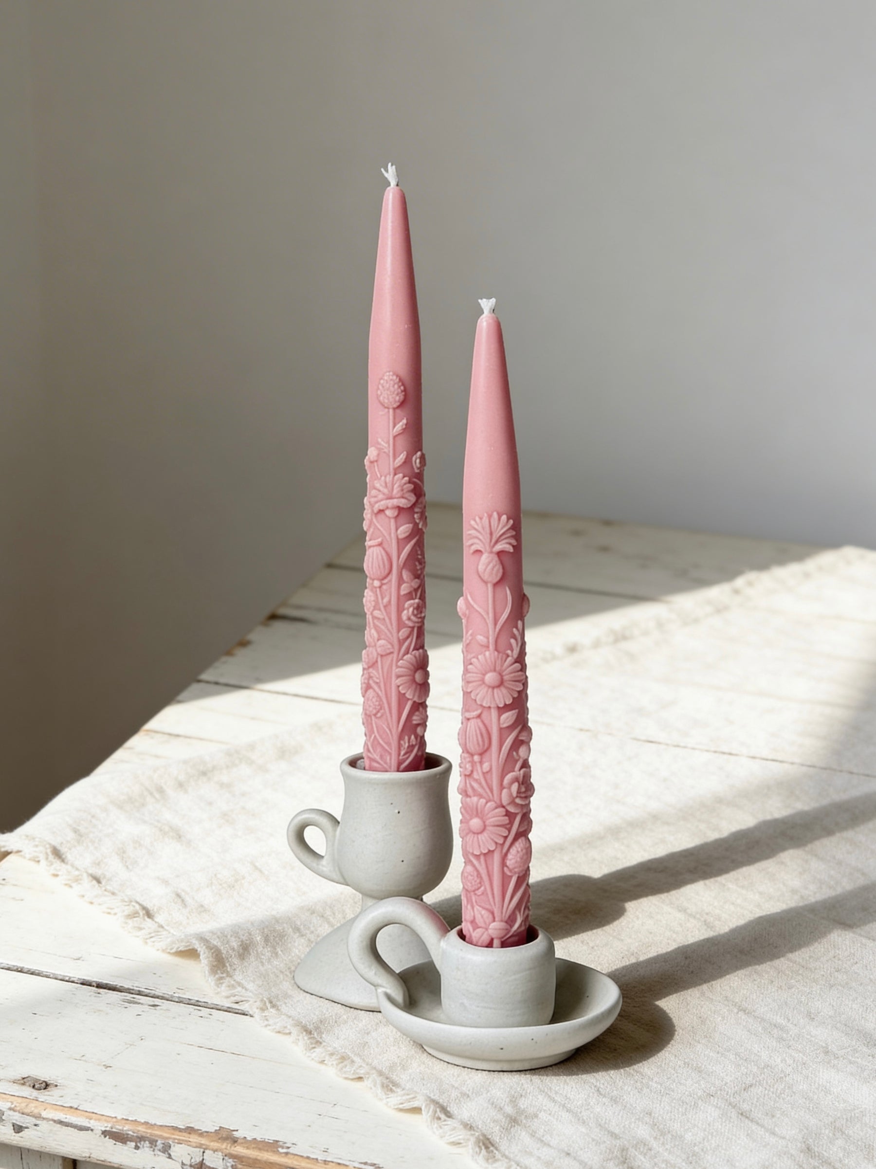 Wildflower Taper Candle Mold