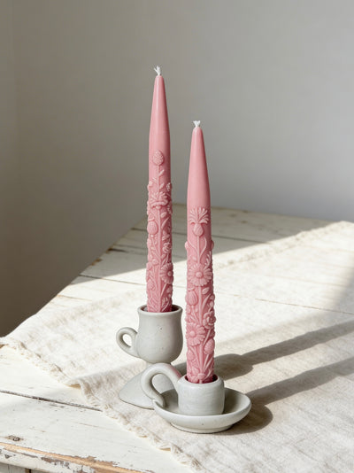 Wildflower Taper Candle Mold
