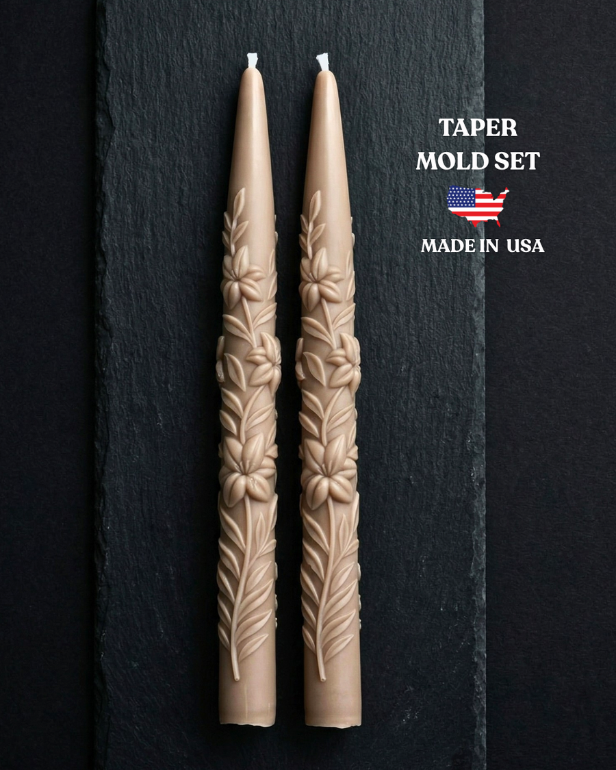 Lily Taper candle Mold | Flower Lily Design