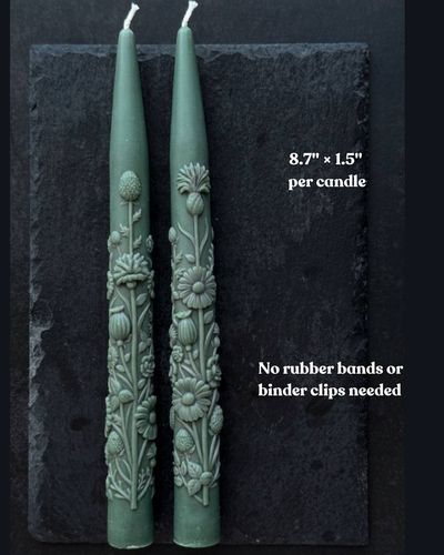 Wildflower Taper Candle Mold