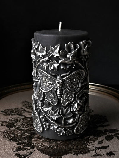 Large Moth Silicone Pillar Candle Mold