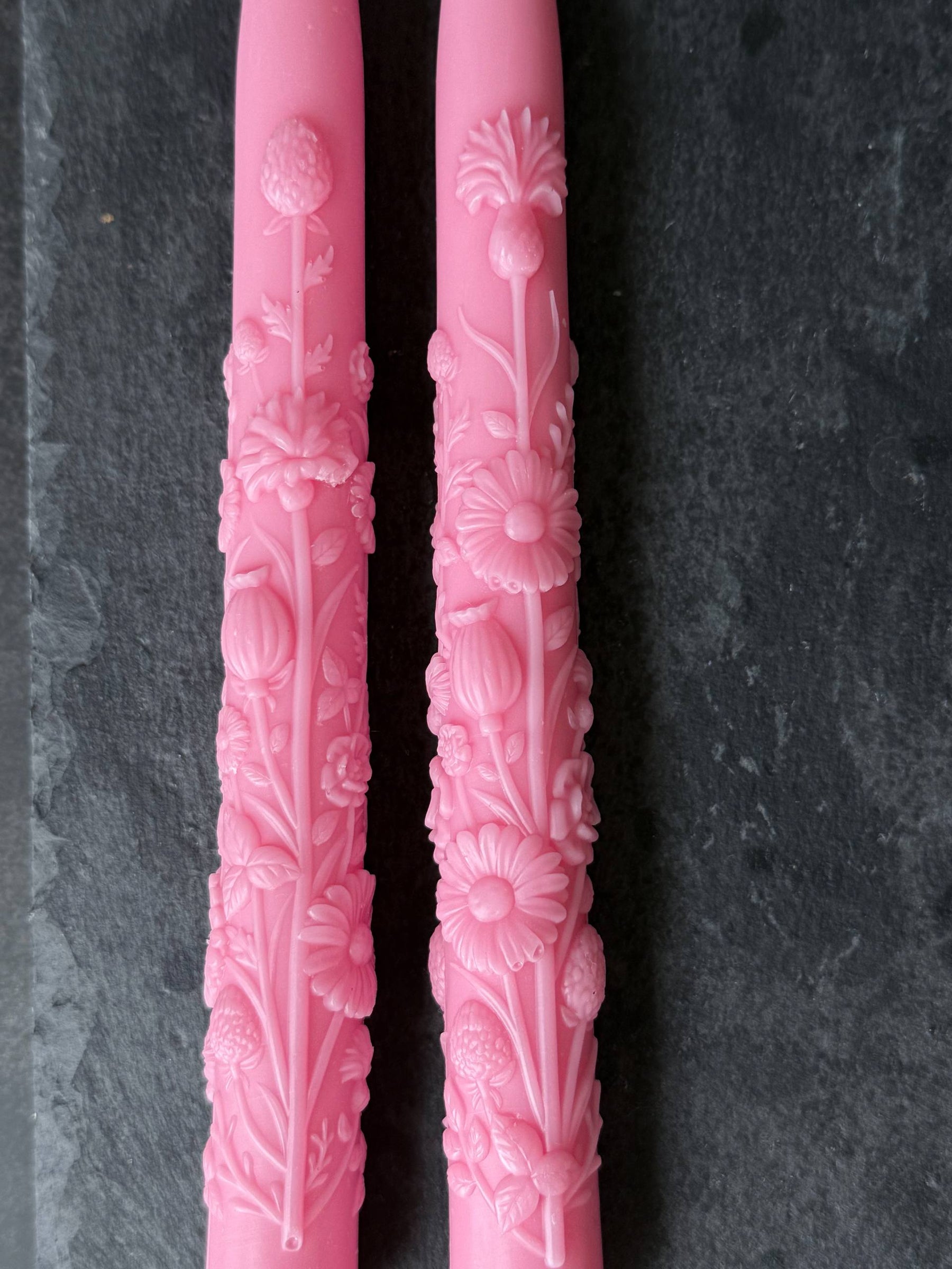 Wildflower Taper Candle Mold