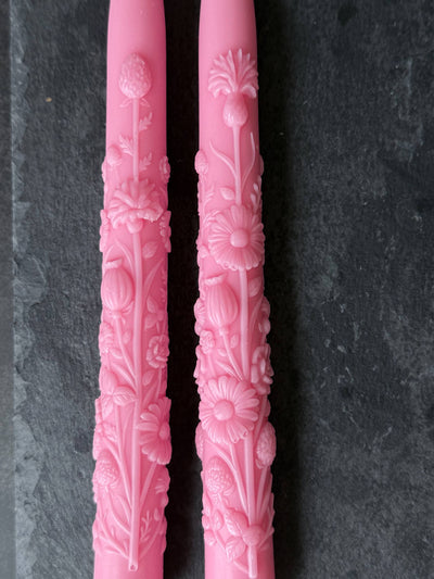 Wildflower Taper Candle Mold