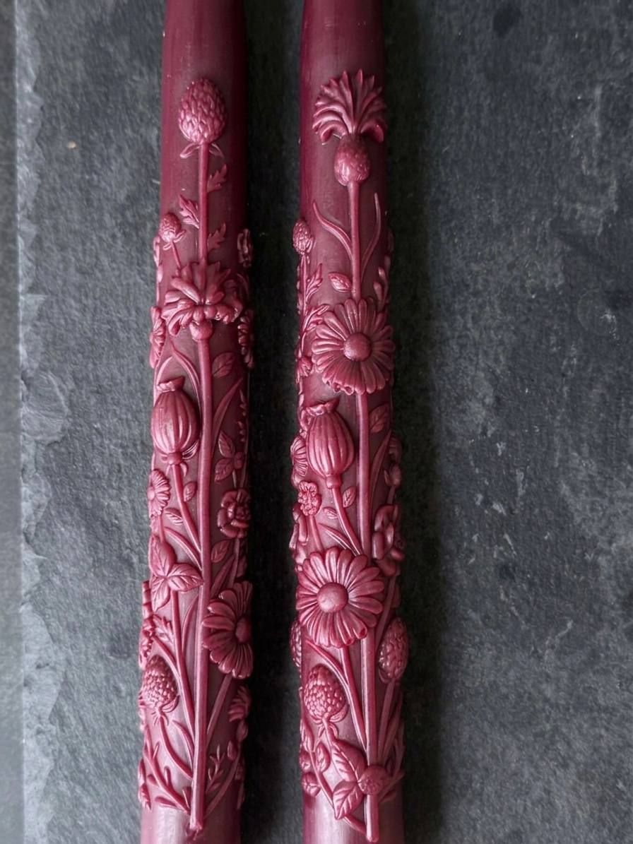 Wildflower Taper Candle Mold