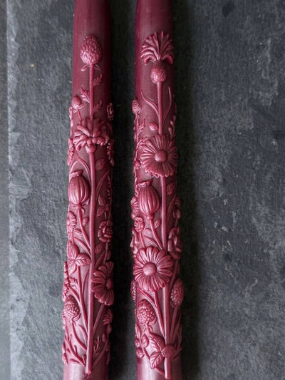 Wildflower Taper Candle Mold