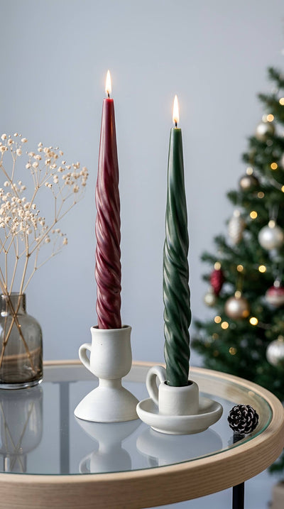 Veil Spiral Taper Candle Mold